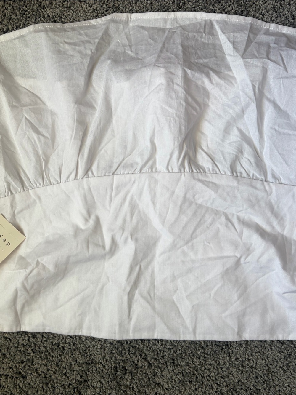 a new day White Strapless Blouse